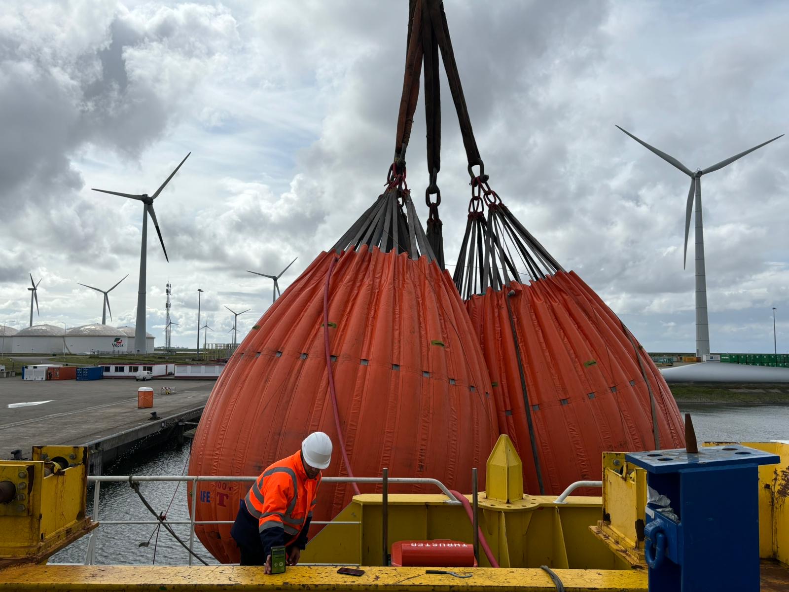 Cargo Crane and Load Test