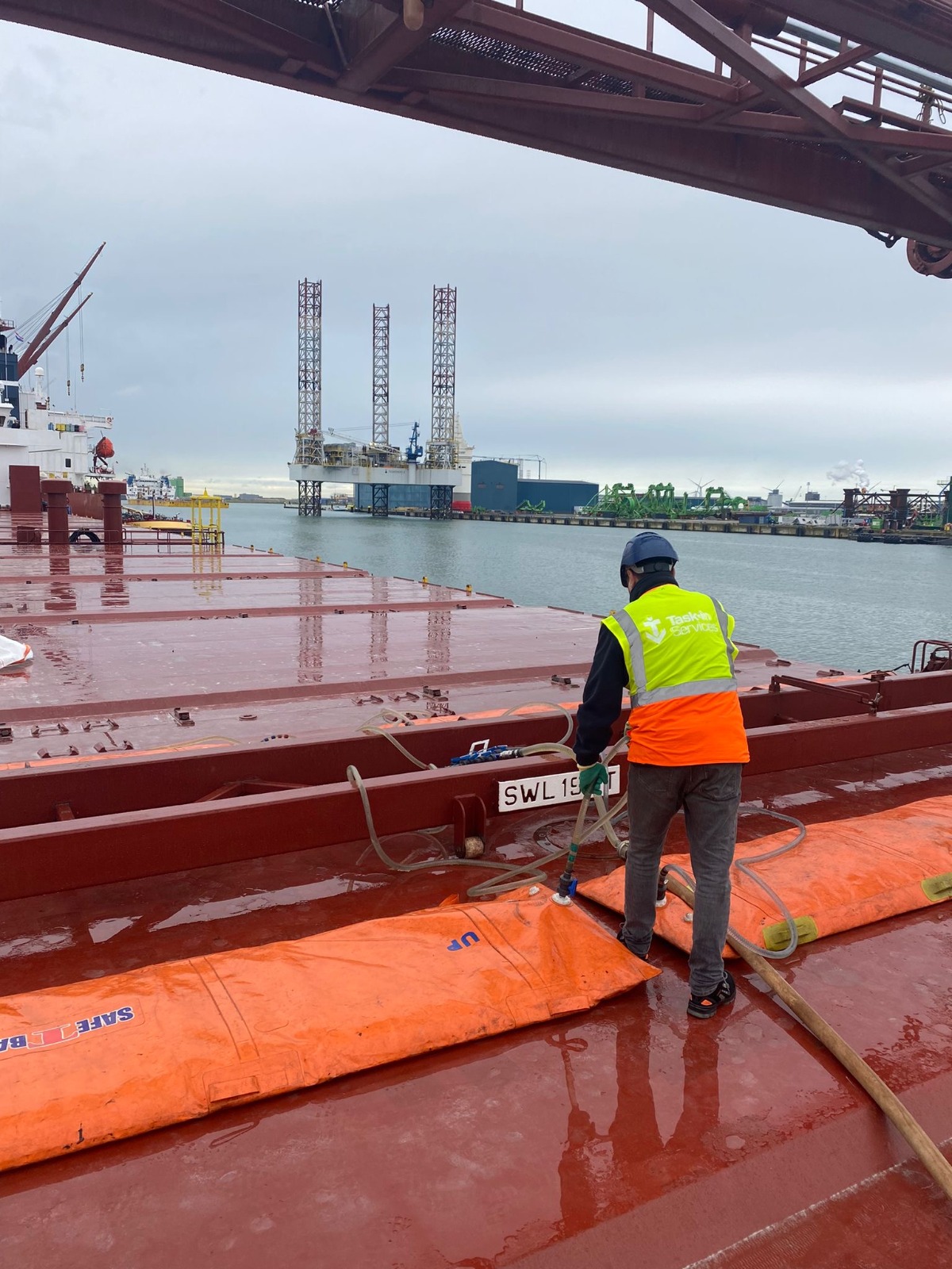 Cargo Crane and Load Test