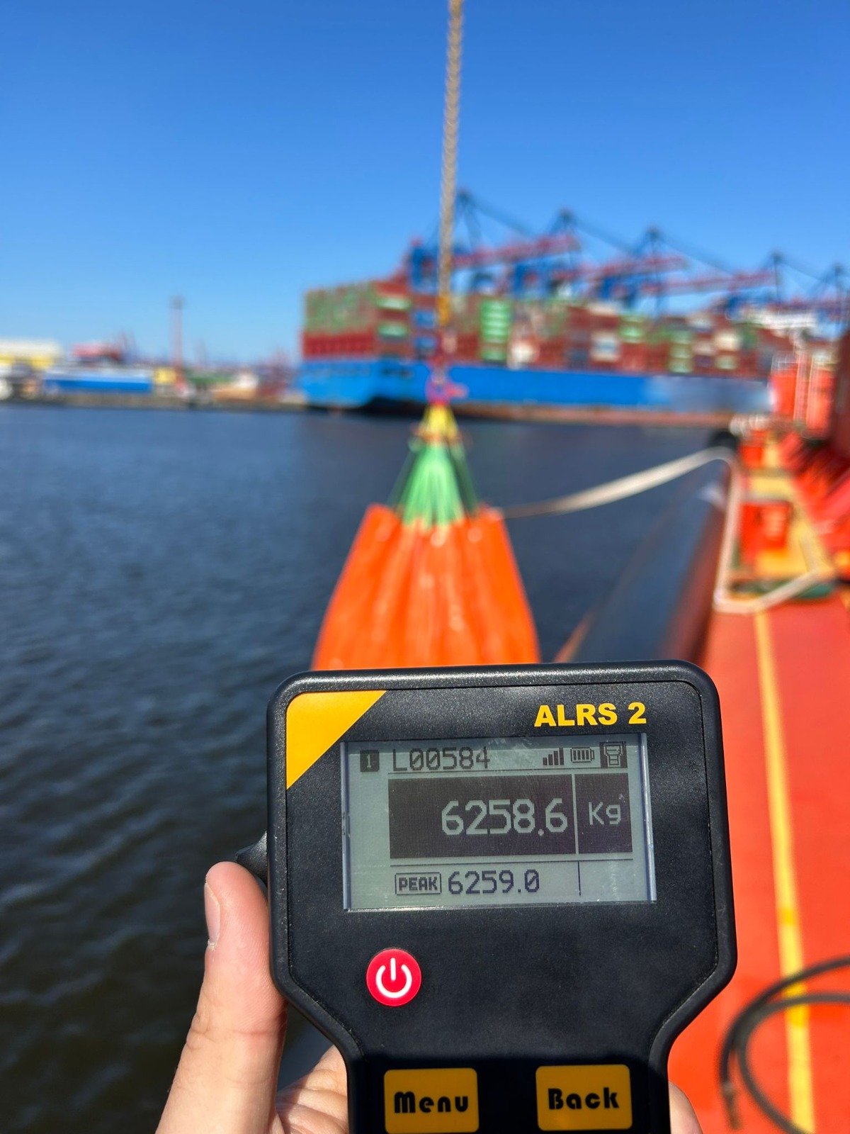 Cargo Crane and Load Test