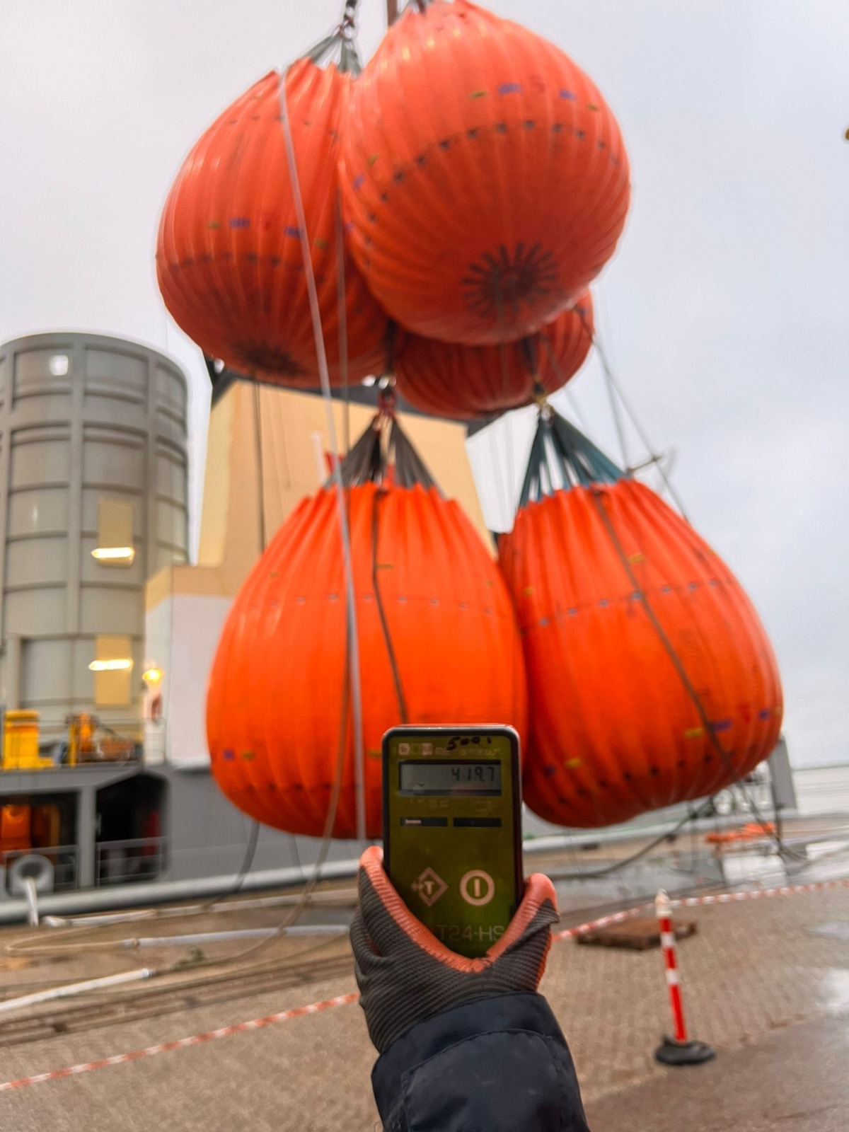 Cargo Crane and Load Test