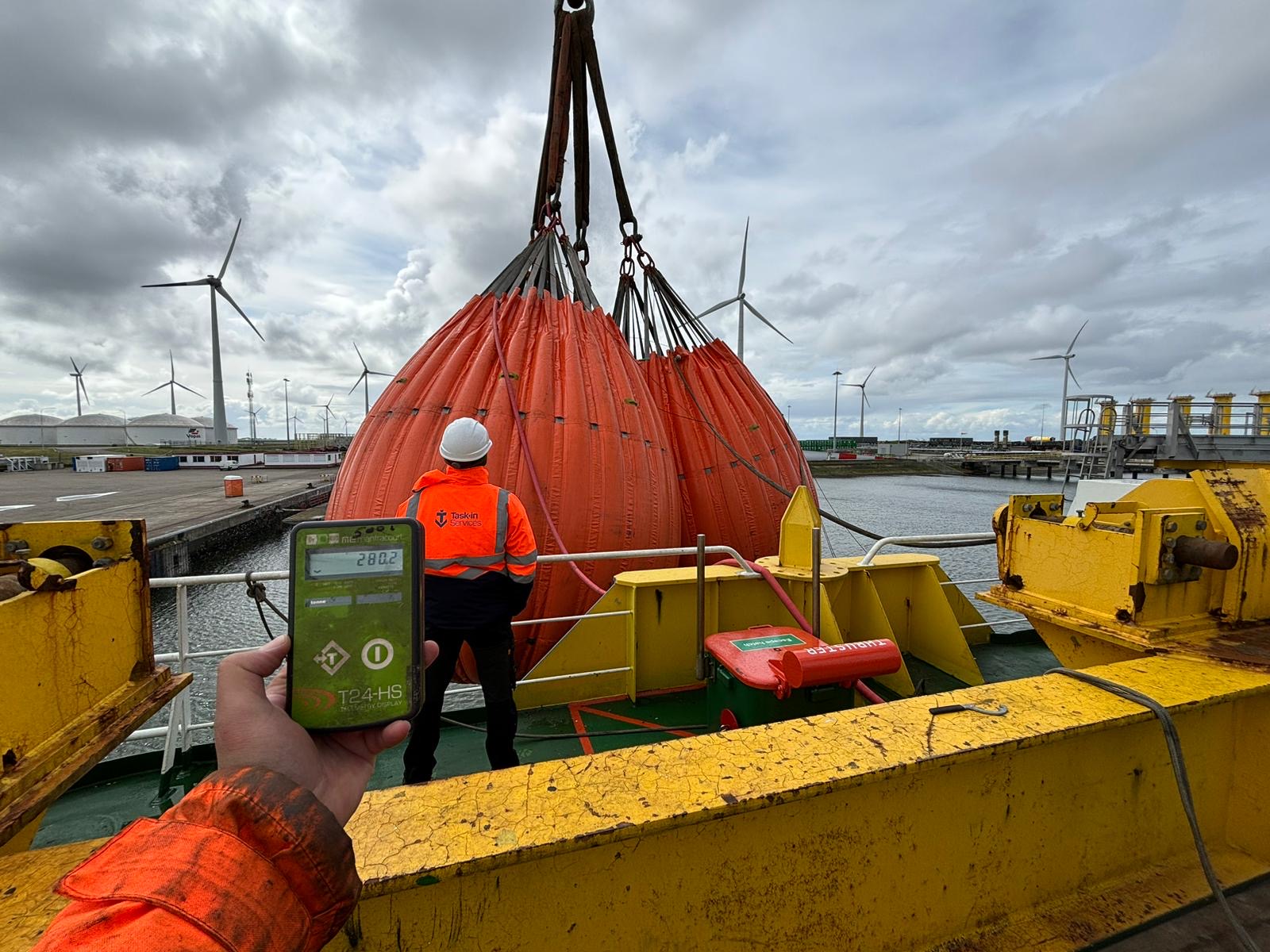 Cargo Crane and Load Test